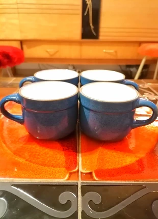 4 tasses à café bleu-moucheté Friesland - Allemagne, marke: friesland, zustand: Sehr gut, 8,00 €, 9,10 € inklusive Vinted-Käuferschutz