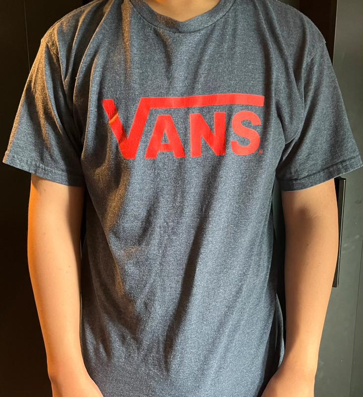 Grey and Red Vans T-Shirt 2