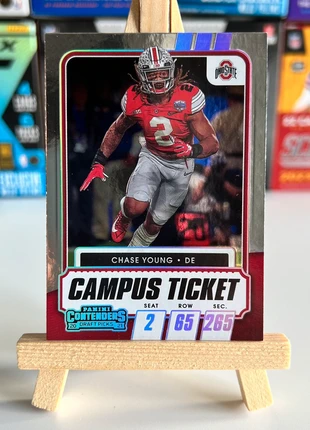 Chase Young 2021 Panini Contenders Draft Picks - Campus Ticket #82 Ohio State Buckeyes, brand: Panini, condition: Very good, €2.00, €2.80 includes Buyer Protection