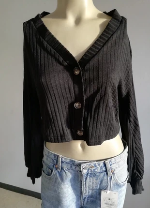 Top court manches longues noir taille S Shein (TSF 044), merk: Shein, staat: Nieuw met prijskaartje, maat: S / 36 / 8, € 5,00, € 5,95 inclusief Kopersbescherming