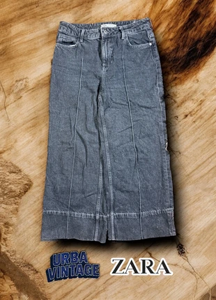 Pantalón Denim Zara Jeans Grey 00’s Vintage Wide Leg Retro Style Premium Quality, marque: Zara, état: Très bon état, taille: M / 38 / 10, 8,95 €, 10,10 € Protection acheteurs incluse