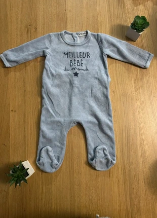 Pyjama velours bleu mixte garçon 6 mois, brand: Npo, condition: Very good, size: 6-9 months / 68 cm, €3.00, €3.85 includes Buyer Protection