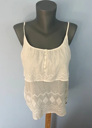 Débardeur blanc Freeman T. Porter taille M – coton 100 %, bretelles réglables, basique confortable, marque: FREEMAN, état: Très bon état, taille: M / 38 / 10, 6,51 €, 7,54 € Protection acheteurs incluse