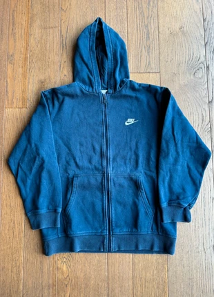 Hoodie zippé Nike - Bleu Vintage - (Taille Enfant XL = XS Homme / S Femme), marque: Nike, état: Très bon état, taille: XS, 10,00 €, 11,20 € Protection acheteurs incluse