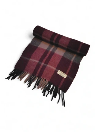Écharpe Burberry mixte en laine vierge, tartan bordeaux et violet, scarf, marque: Burberry, état: Très bon état, 32,90 €, 35,25 € Protection acheteurs incluse