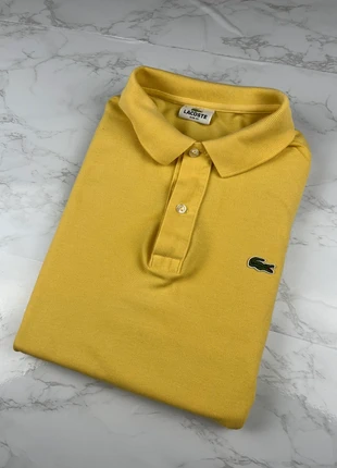 Polo Lacoste y2k Jaune Femme en coton piqué 100% coton Classic fit Straight - Taille L / 0053, brand: Lacoste, condizioni: Ottime, taglia: L / IT 44 / EU 40, €25.00, €26.95 include la Protezione acquisti Pro