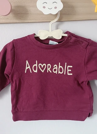 Sweat violet 3 Mois, marque: Mots d'enfants, état: Très bon état, taille: 1-3 mois / 56 cm, 3,00 €, 3,85 € Protection acheteurs incluse