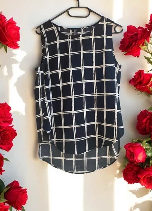 🌹Débardeur femme noir motif carreaux -Femme taille S-100% polyester 🌹, brand: Forever 21, condition: Very good, size: S / 36 / 8, €9.00, €10.15 includes Buyer Protection