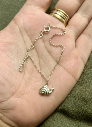 Bracelet de cheville escargot en argent massif, marca: Argent, estado: Muito bom, €16.95, €18.50 inclui Proteção do Comprador Pro