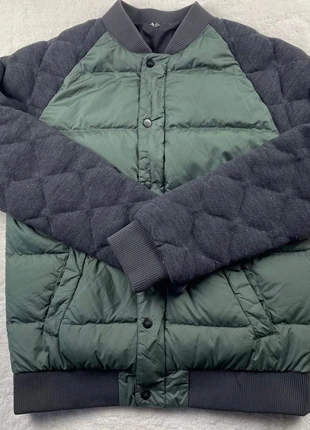 The North Face - veste tampon homme petit bombardier matelassé- vert kaki et gris, marca: The North Face, estado: Muito bom, tamanho: M, €50.00, €53.20 inclui Proteção do Comprador