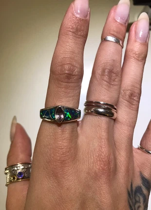 Sterling Silver Moonstone ring , condition: Very good, size: 17.7 mm / O½, £50.00, £53.20 includes Buyer Protection