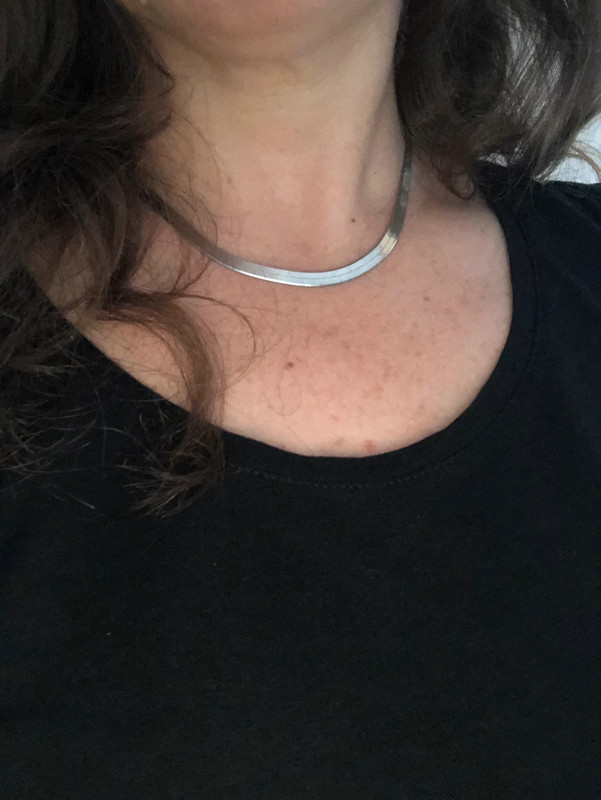 Collier argent  plat véritable 2