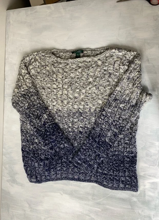 Torsadé, pull tressé Ralph Lauren bleu marine et blanc taille M oversize, brand: Ralph Lauren, condition: Very good, size: L, €20.00, €21.70 includes Buyer Protection
