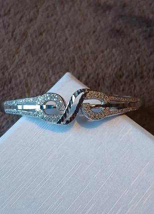 Rhodium plated small size bangle bracelet, brand: Xuping, condition: New without tags, £6.50, £7.53 includes Buyer Protection Pro