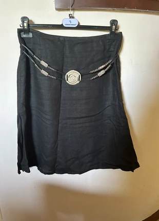 Donnaluna | Gonna in puro lino , brand: Donnaluna, condizioni: Nuovo senza cartellino, taglia: M / IT 42 / EU 38, €10.00, €11.20 include la Protezione acquisti