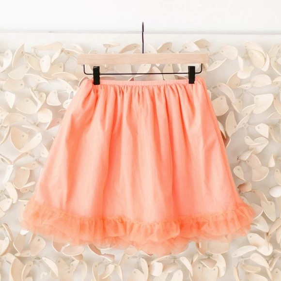 Apricot Tulle Skirt Girls XL 1