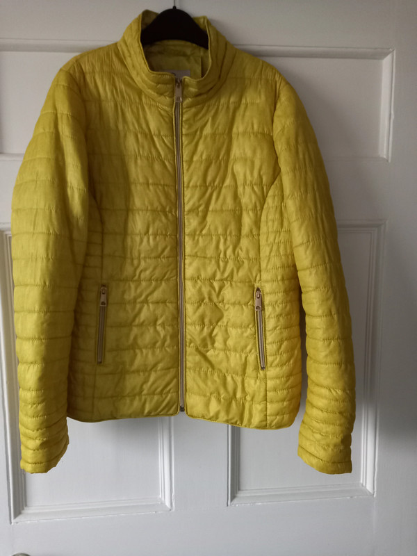 Yellow puffa jacket -slim style 3