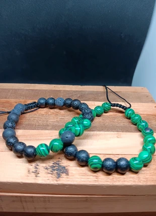 Bracelet de couple en pierres naturelles, marque: lithotherapie, état: Très bon état, 6,00 €, 7,00 € Protection acheteurs incluse