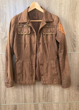 Giacca marrone con decorazioni, marca: Blue Collection, estado: Muy bueno, tamaño: S / 36 / 8, 3,50 €, 4,38 € Protección al comprador incluida