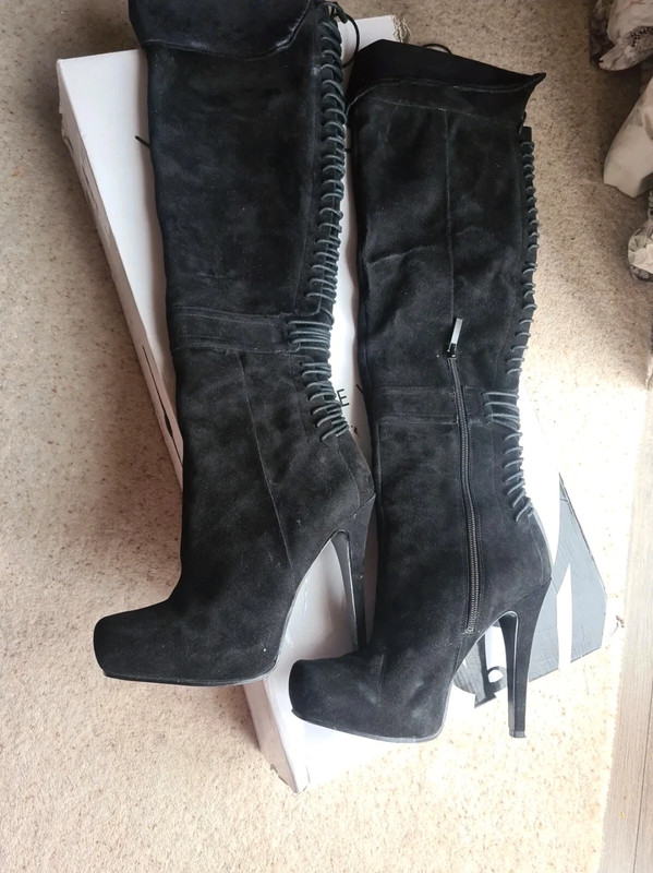 Nine west over knee clearance boots