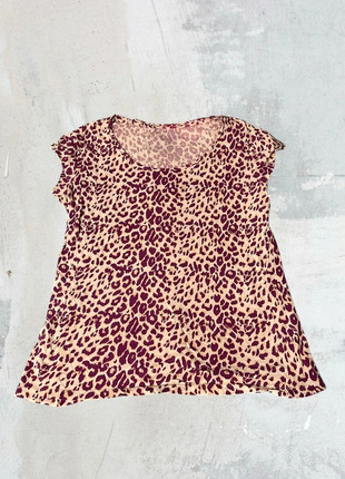 Vintage purple leopard print shirt, marque: H&M, état: Très bon état, taille: M / 38 / 10, 5,00 €, 5,95 € Protection acheteurs incluse