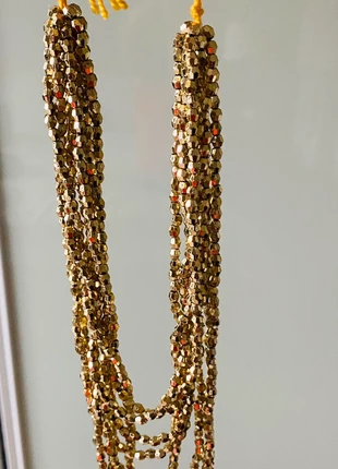 Gold plated bead necklace, brand: Handmade, condition: Very good, £2.00, £2.80 includes Buyer Protection