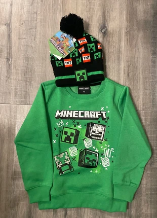 Minecraft sweater + beanie, marque: Minecraft, état: Neuf avec étiquette, taille: 6 ans / 116 cm, 22,50 €, 24,33 € Protection acheteurs incluse