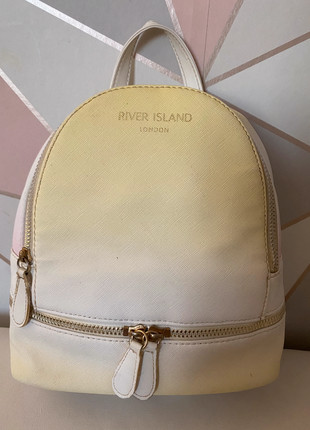 River island sale white backpack