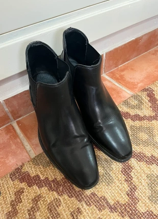 Botines de piel de cuero negros, marca: Suitsupply, estado: Nuevo sin etiquetas, tamaño: 40, 75,00 €, 79,45 € Protección al comprador incluida