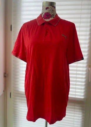 Rotes Retro Polohemd Poloshirt von Puma Größe 52/54, marque: Puma, état: Très bon état, taille: L, 5,00 €, 5,95 € Protection acheteurs incluse