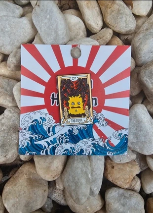 Howls Moving Castle Calcifer the devil tarot
card pin badge merch kawaii cute anime
japanese gift, brand: MERCH, condition: New with tags, £4.00, £4.90 includes Buyer Protection