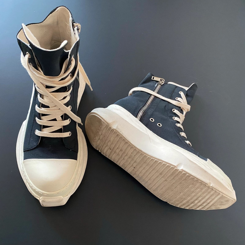 Black Rick Owens drkshdw abstract high sneakers | Vinted