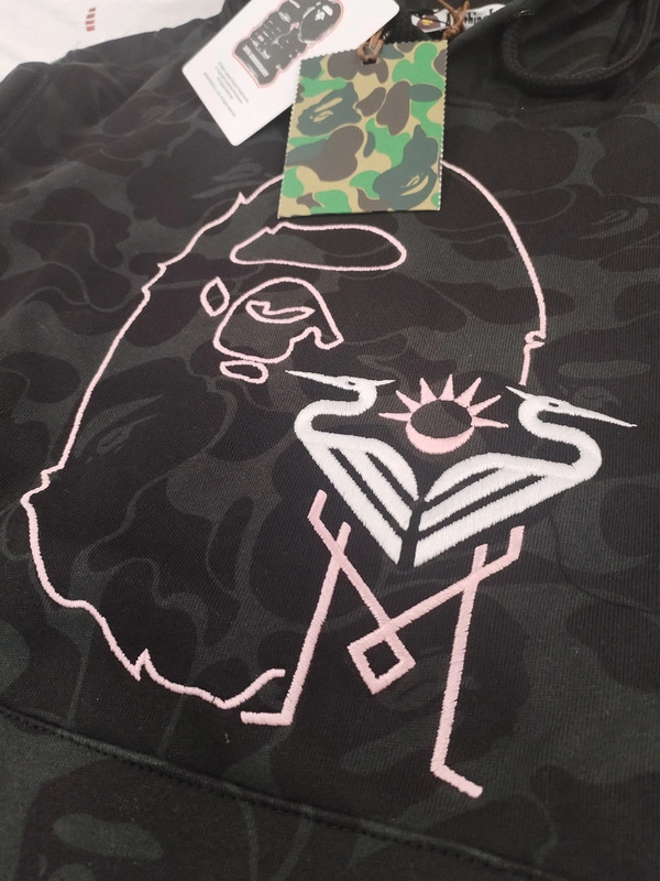 Felpa bape nera on sale