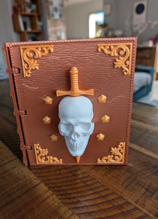 Boîte de Rangement/Présentoir de Dés JdR (Impression 3D) - Style Livre Fantastique, marque: RECREAJU, état: Neuf sans étiquette, 39,00 €, 41,65 € Protection acheteurs (Pro) incluse