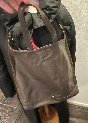 Bruine echte leren tas, merk: Pascal Morabito, staat: Heel goed, € 10,00, € 11,20 inclusief Kopersbescherming