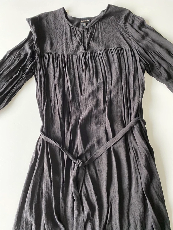 Robe tunique noire Bérénice