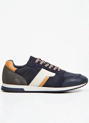 Baskets en cuire carpazo bleu marine, marca: Minelli, estado: Nuevo con etiquetas, tamaño: 40, 79,00 €, 83,65 € Protección al comprador incluida