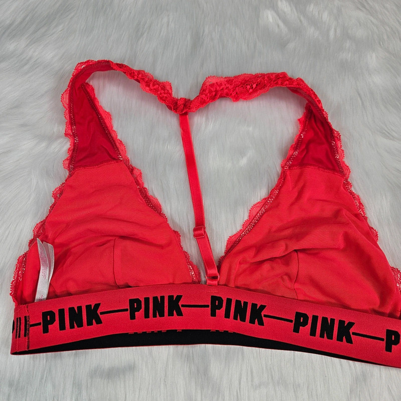 Victoria's Secret PINK Red Lace Bralette 5