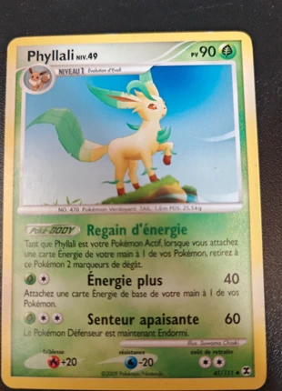 Carte Pokémon Phyllali 45/111 Platine Rivaux Émergents FR, marque: Pokémon, état: Très bon état, 2,99 €, 3,84 € Protection acheteurs incluse