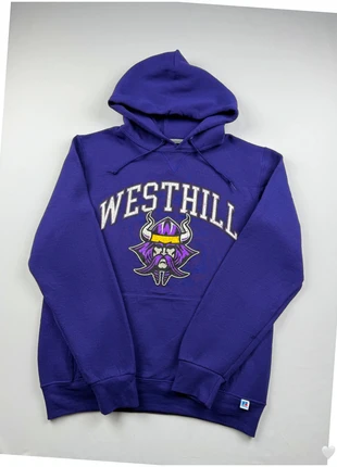 Vintage Sweatshirt Hoodie Westhill Viking Country  – USA Rare 80s 90s Y2K – Oversize Unisex – M Size, marca: Russell Athletic, estado: Muy bueno, tamaño: M, 15,00 €, 16,45 € Protección al comprador Pro incluida
