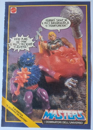 Inserto foglietto 1983 Masters i dominatori dell'universo Fermati Spikor He-Man tridente, brand: Masters of The Universe, condizioni: Buone, taglia: Taglia unica, €1.50, €2.28 include la Protezione acquisti