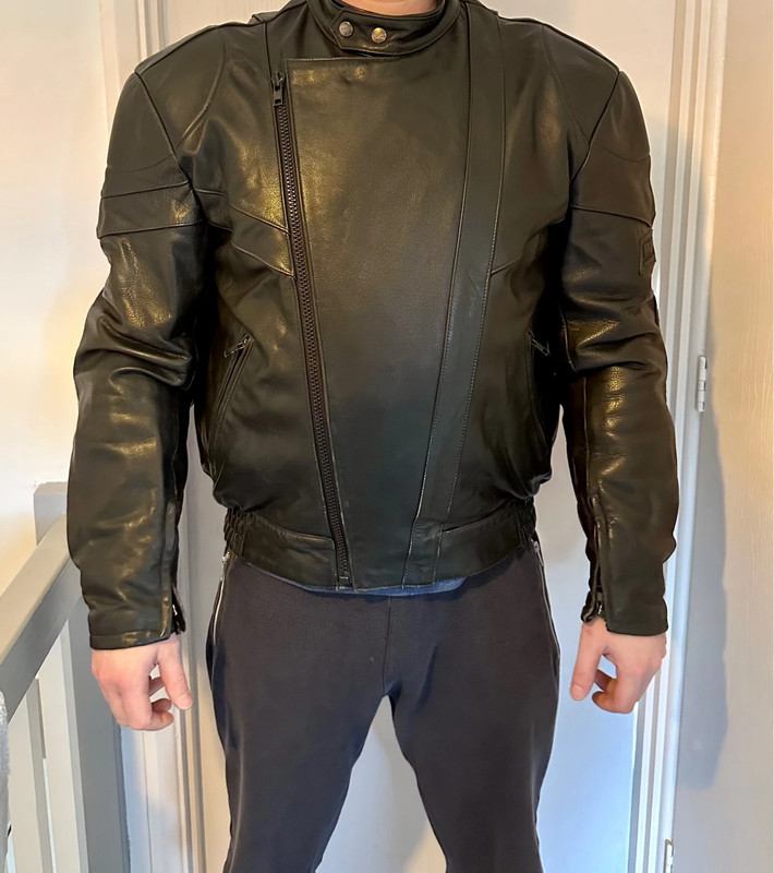 Smart leather MQP motorcycle jacket Vinted