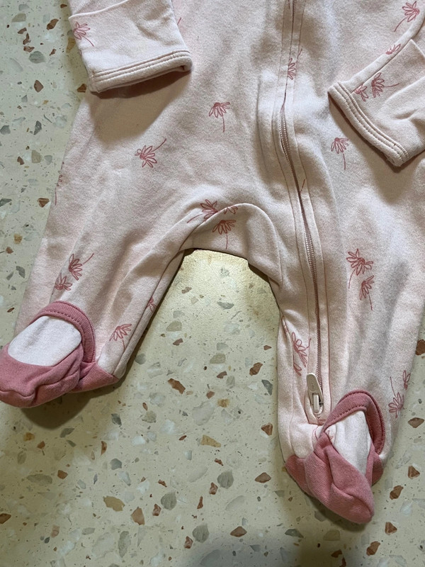 Carter's Baby Girl Pink Little Sister Sleep & Play Pajama Size Newborn 4