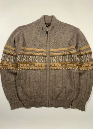 Rare Vintage Made In Japan Pure Wool Zipped Cardigan, marca: Japan Style, estado: Muito bom, tamanho: S, €55.00, €58.45 inclui Proteção do Comprador