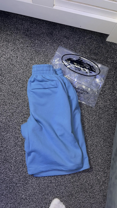 Baby blue corteiz shorts