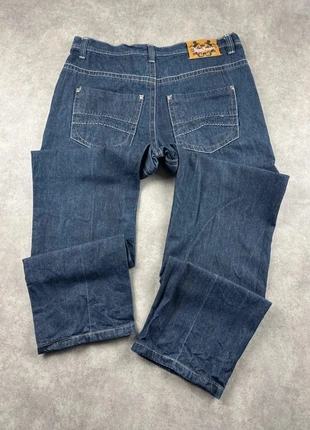 Jean imprimé bleu marine W38 L34 homme Kbklyn Xpress y2k Hip Hop - PAN1562, marca: Vintage Dressing, estado: Muito bom, tamanho: PT 48 | W38, €13.00, €14.35 inclui Proteção do Comprador Pro