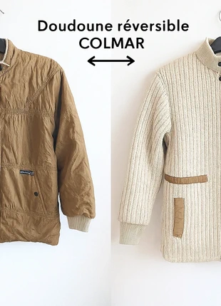 Doudoune Réversible Vintage Colmar Homme – Beige Maille & Marron Matelassé – Taille L / 40, marque: COLMAR, état: Très bon état, taille: XL, 25,00 €, 26,95 € Protection acheteurs incluse