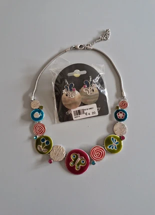 Collier + une paire de boucle d'oreilles, brand: Inconnu, condition: New with tags, €2.00, €2.80 includes Buyer Protection
