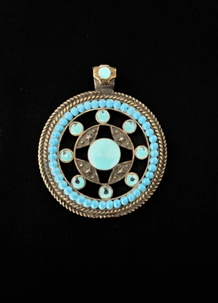 Pendentif turquoise métal, état: Très bon état, 4,50 €, 5,43 € Protection acheteurs incluse
