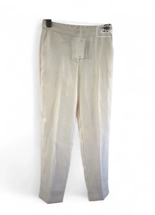 Mango Women’s Cream Elastic Waist Trousers – Size S – 26” Leg – RRP £49.99, brand: Mango, condition: New with tags, size: S / 8, £23.99, £25.89 includes Buyer Protection